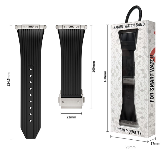 A-One Brand - Galaxy Watch Ultra 47mm Armband Titanium Connector - Svart