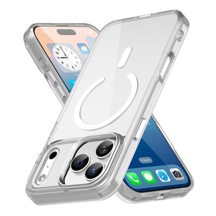 A-One Brand - iPhone 17 Pro Max Mobilskal MagSafe Transparent TPU+PC - Clear