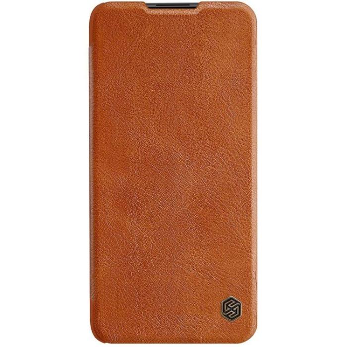 Nillkin - Nillkin Qin Läder Fodral Xiaomi Redmi Note 9T 5G - Brun