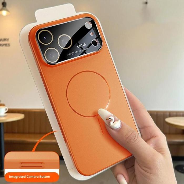 A-One Brand - iPhone 17 Pro Mobilskal MagSafe Skin Touch - Orange