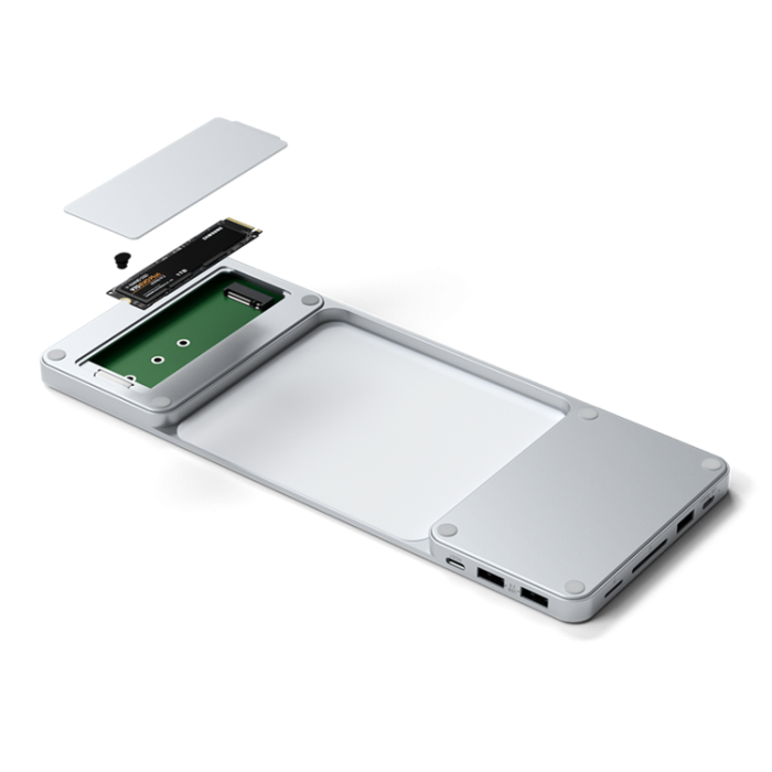 Satechi - Satechi USB-C Slim Dock för iMac 24-tum (2021) - Silver