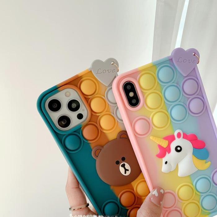 Fidget Toys - Pop it Fidget Skal iPhone 7/8/SE 2020 - Beer