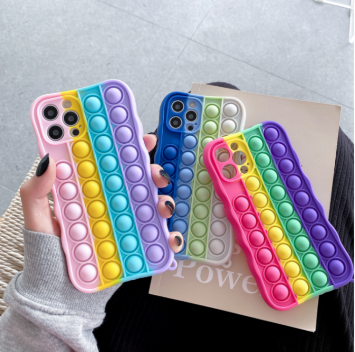 UTGATT1 - Pop it Fidget Skal iPhone 11 - Multicolor
