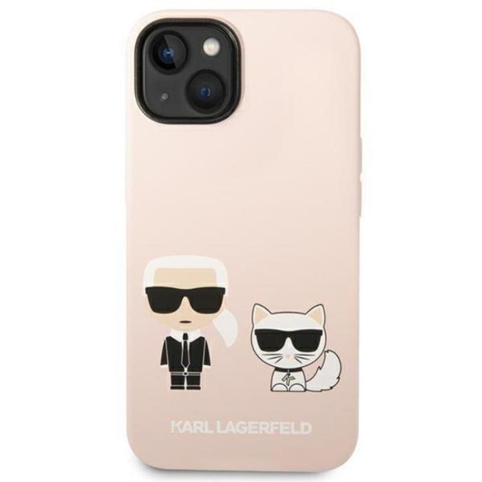 KARL LAGERFELD - Karl Lagerfeld iPhone 14 Plus Skal Magsafe Silicone Karl & Choupette