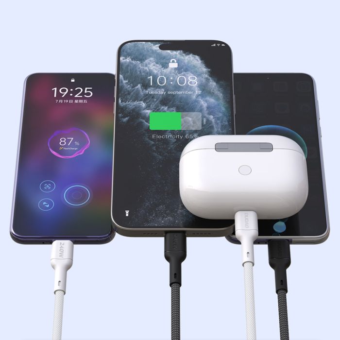 Dudao - Dudao USB-C till USB-C kabel 240W 2m L9C Max - Svart