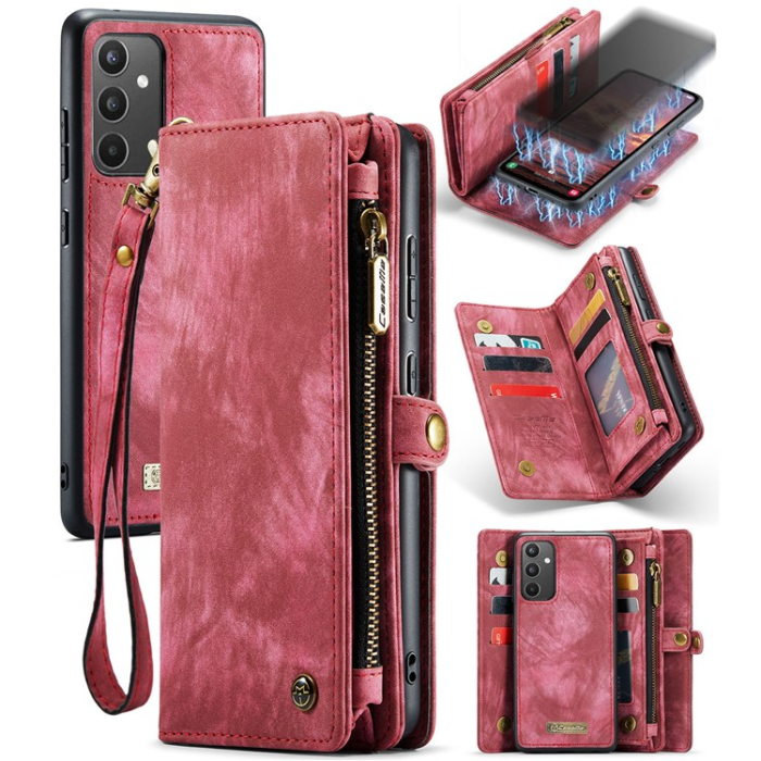 Caseme - Caseme Galaxy A34 5G Plånboksfodral Detachable - Röd