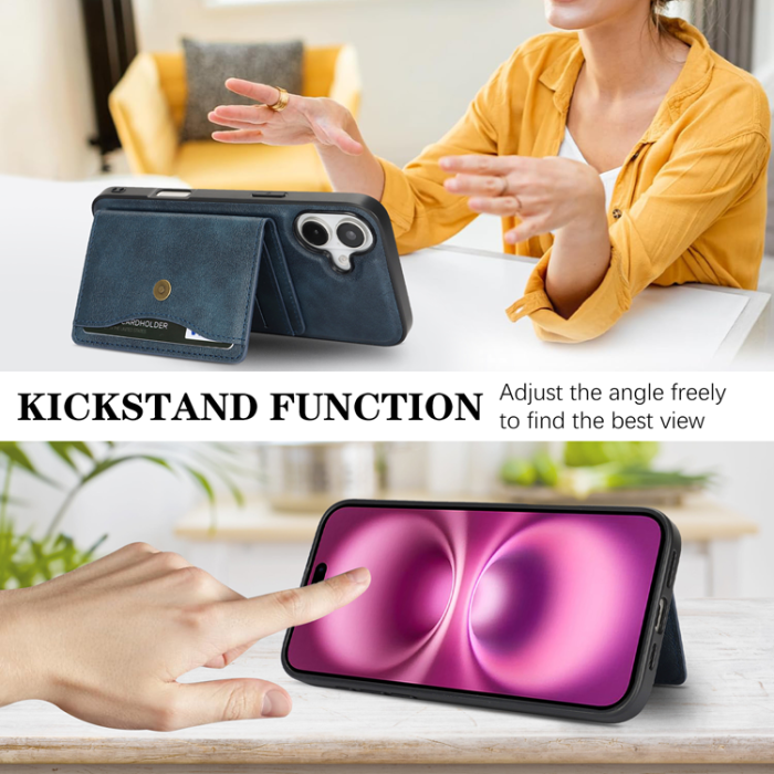 A-One Brand - iPhone 16 Mobilskal MagSafe Detachable Korthållare