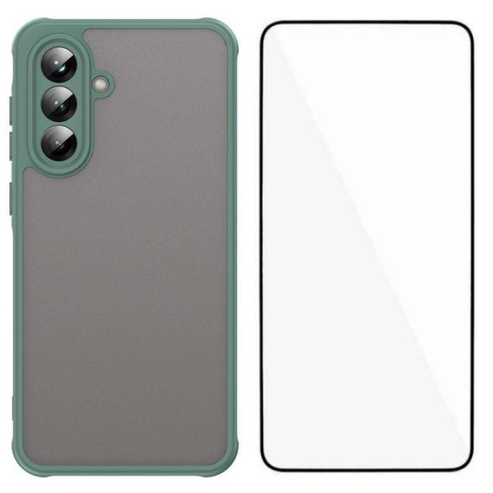 WANLONFENG - WANLONFENG Mobilskal till Samsung Galaxy A55 5G TPU FD Series - Grön
