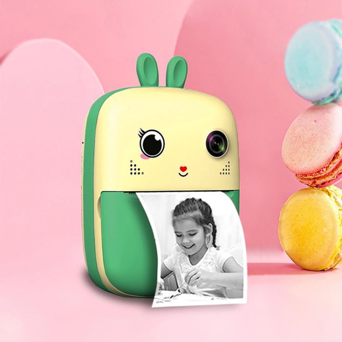 OEM - Mini Termisk Skrivare För Barn med Kamera Och Videokamera 1800mAh
