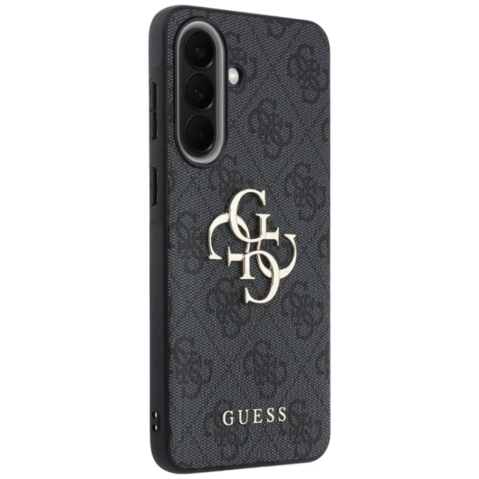 Guess - Guess Mobilskal För Galaxy A37 5G Läder 4G Metal Logo - Svart
