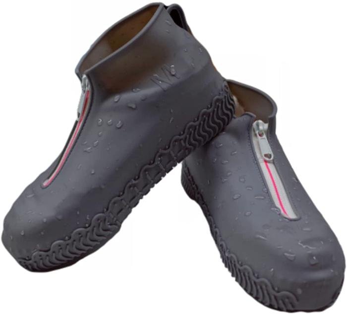 OEM - Vattentäta skoskydd med dragkedja - Medium - Stl. 33-38 - Svart