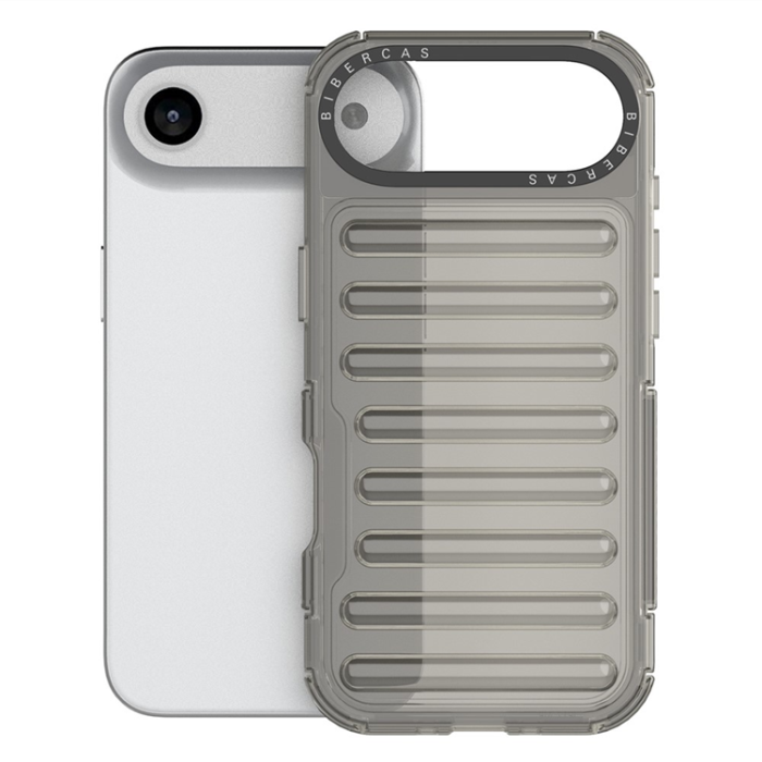 A-One Brand - iPhone 17 Air Mobilskal Stripe Design Detachable - Grå
