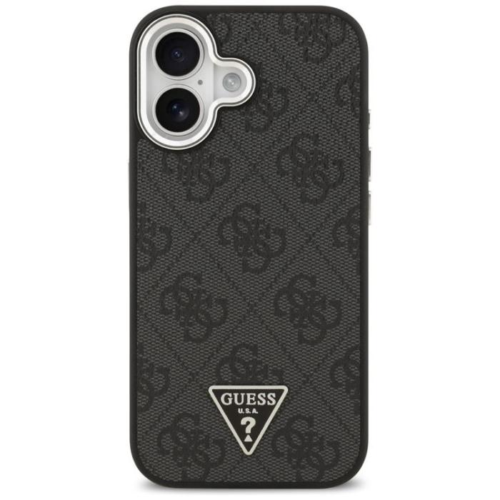 Guess - Guess iPhone 17 Mobilskal MagSafe 4G Triangle Logo - Svart Silver