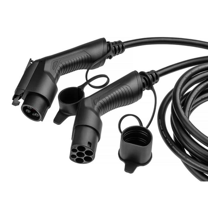 UTGATT1 - GREENCELL Laddkabel Elbil EV21 Typ1 7m 7.2kW 32A 1-FAS IP55 - Svart