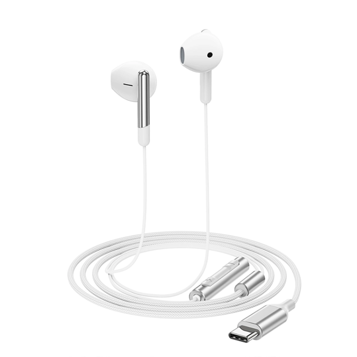 Acefast - Acefast L3 In-Ear USB-C Hörlurar med Mikrofon - Vit