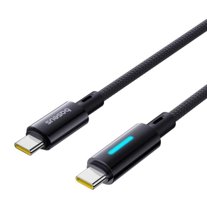 BASEUS - Baseus Lit USB-C - USB-C Kabel 2 m 100W Cosmic - Svart