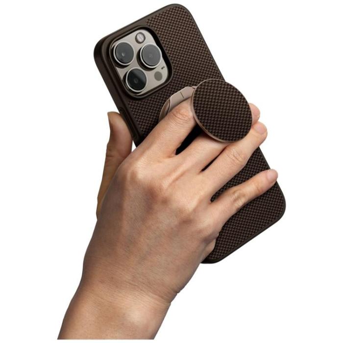 UNIQ - UNIQ iPhone 16 Pro Max Mobilskal MagSafe Keva Air GripFit - Brun