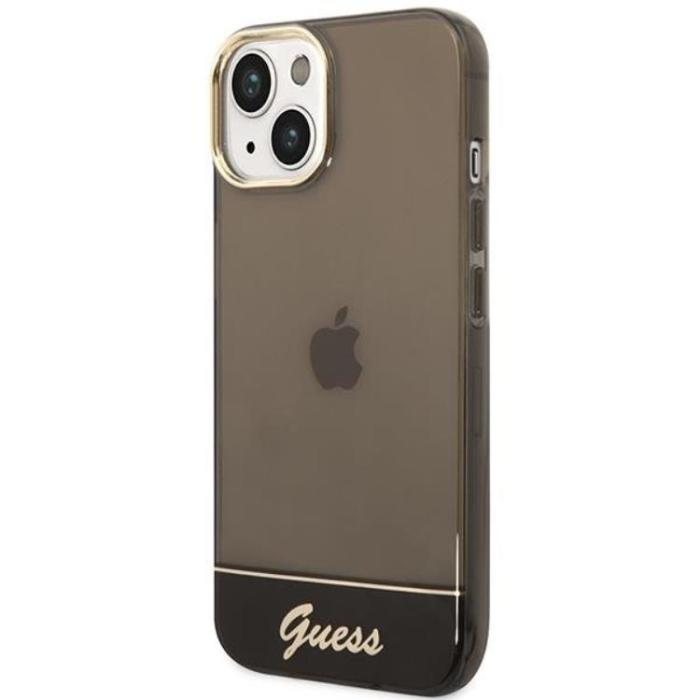Guess - GUESS iPhone 14 Plus Skal Translucent - Svart