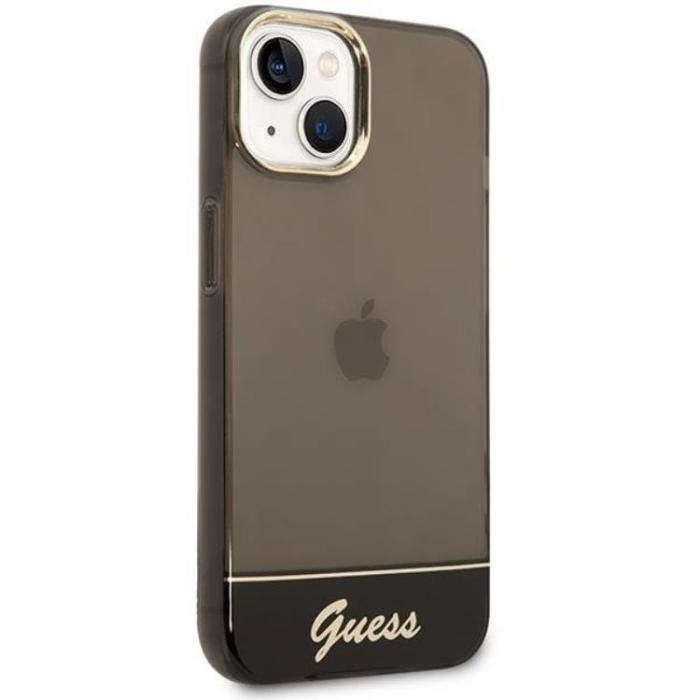 Guess - GUESS iPhone 14 Plus Skal Translucent - Svart