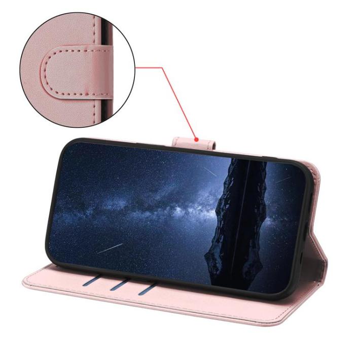 A-One Brand - Xiaomi 17 Pro Plånboksfodral Solid Color Anti Drop - Roséguld