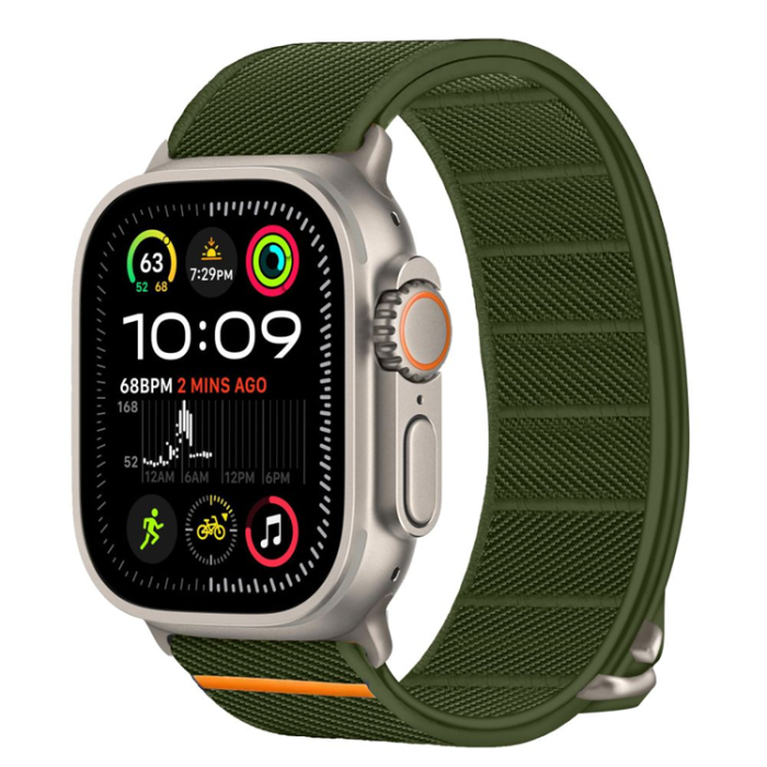 Tech-Protect - Tech Protec Apple Watch (44/45/46/49mm) Armband Nylon Slip - Khaki