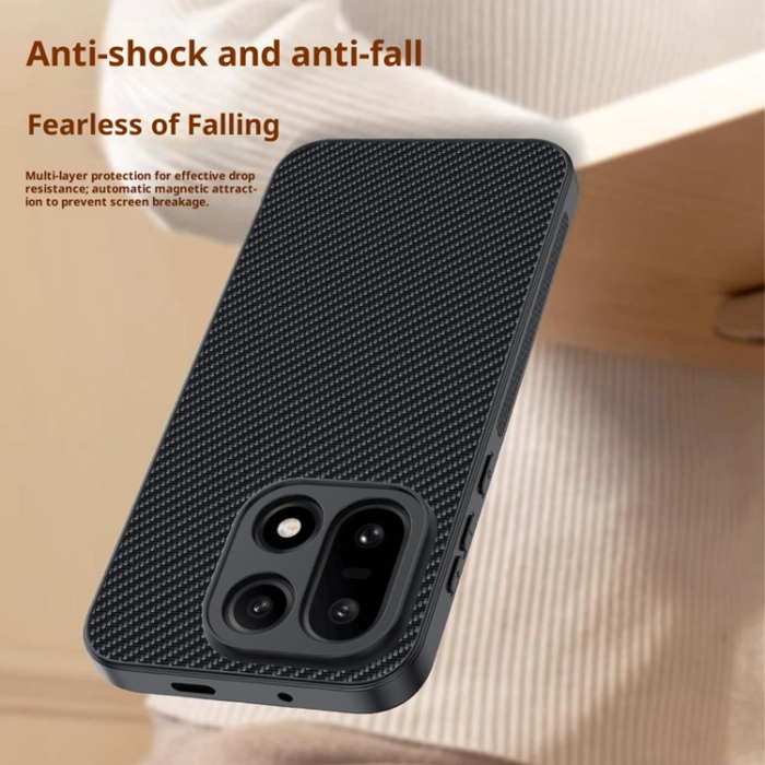 A-One Brand - OnePlus 15 5G Mobilskal Carbon Fiber Texture Läder