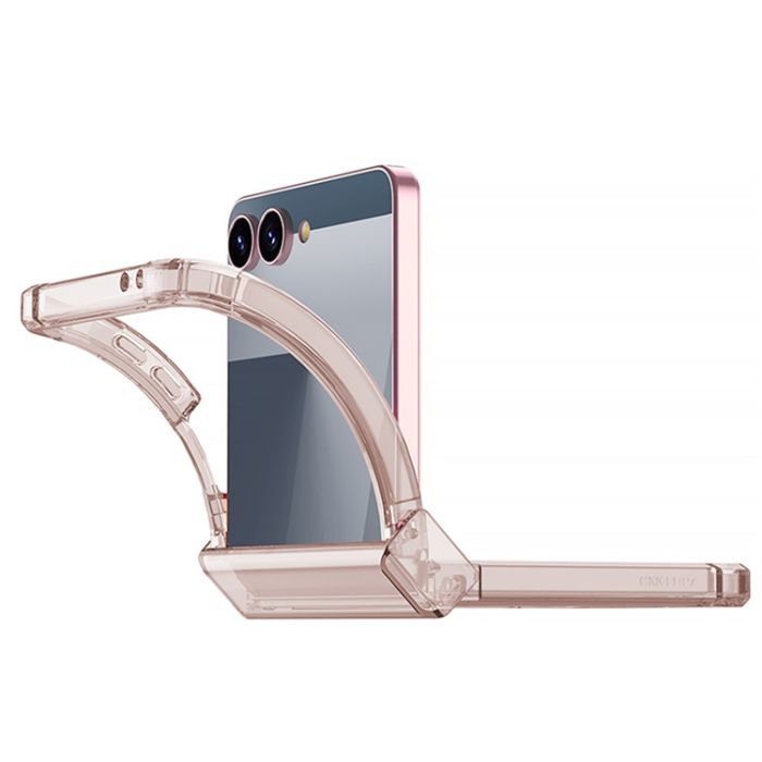 GKK - GKK Galaxy Z Flip 7 Mobilskal med Back Film Airbag Hinge - Blå