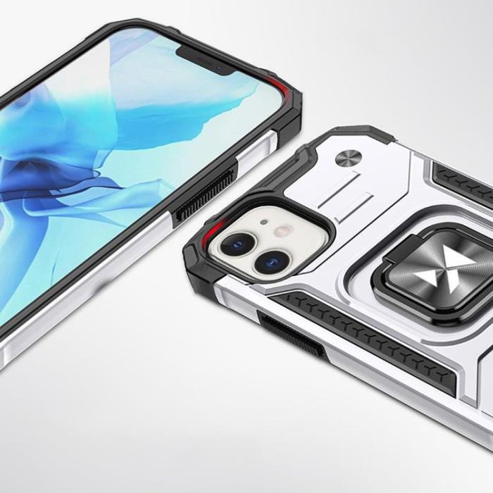 UTGATT1 - Wozinsky Ring Armor Skal iPhone 12 Mini - Silver