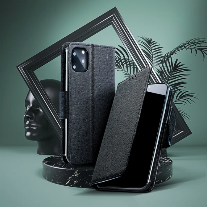 OEM - Xiaomi Redmi 14C Plånboksfodral Fancy - Svart