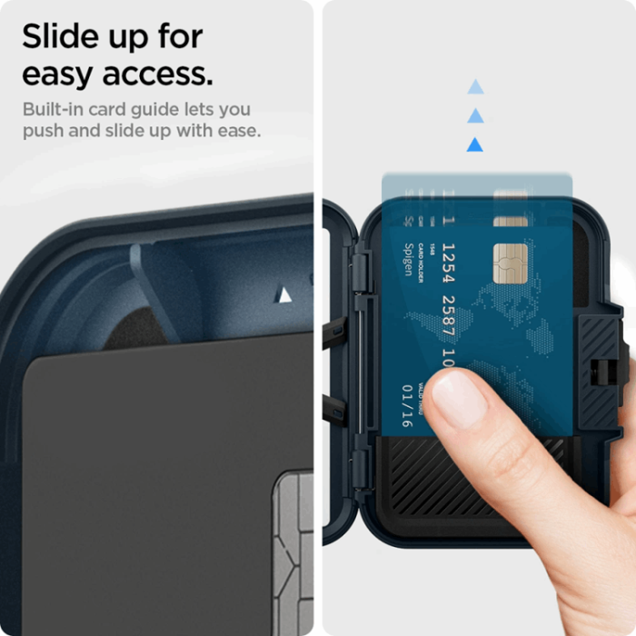Spigen - Spigen Universal Magsafe Korthållare Lock Fit - Metal Slate