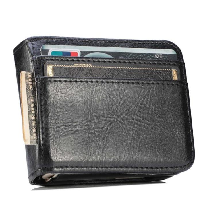 A-One Brand - Galaxy Z Flip 4 Plånboksfodral Portable Folding - Svart