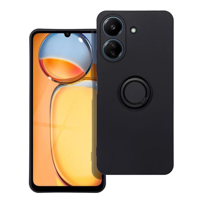 OEM - Xiaomi Redmi 13C/Poco C65 Mobilskal Silikon Ring - Svart