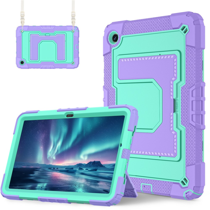 A-One Brand - Galaxy Tab A9 Plus Skal Kickstand Med Rem Anti Drop