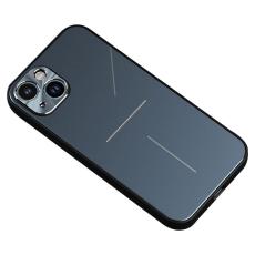 R-JUST - R-JUST RJ-52 Ultra Slim Mobilskal i Aluminium + TPU f&ouml;r iPhone 14 Plus - Bl&aring;