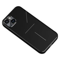 R-JUST - R-JUST RJ-52 Ultra Slim Mobilskal i Aluminium + TPU f&ouml;r iPhone 14 Plus - Svart