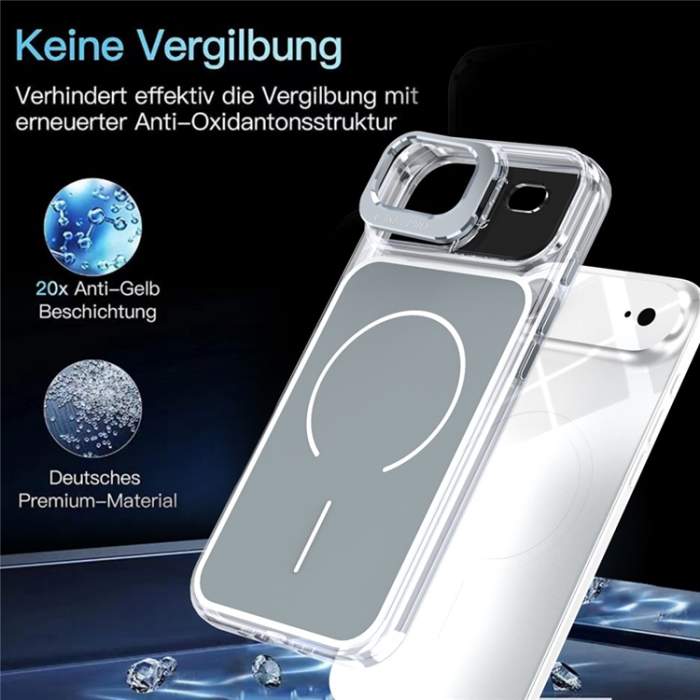 A-One Brand - iPhone Air Mobilskal MagSafe Lens Kickstand TPU + PC - Grå