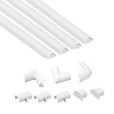 D-LINE - D-LINE Kabelkanal Kit 20x10mm 4x Kabelkanal/Tillbeh&ouml;r 1.0m