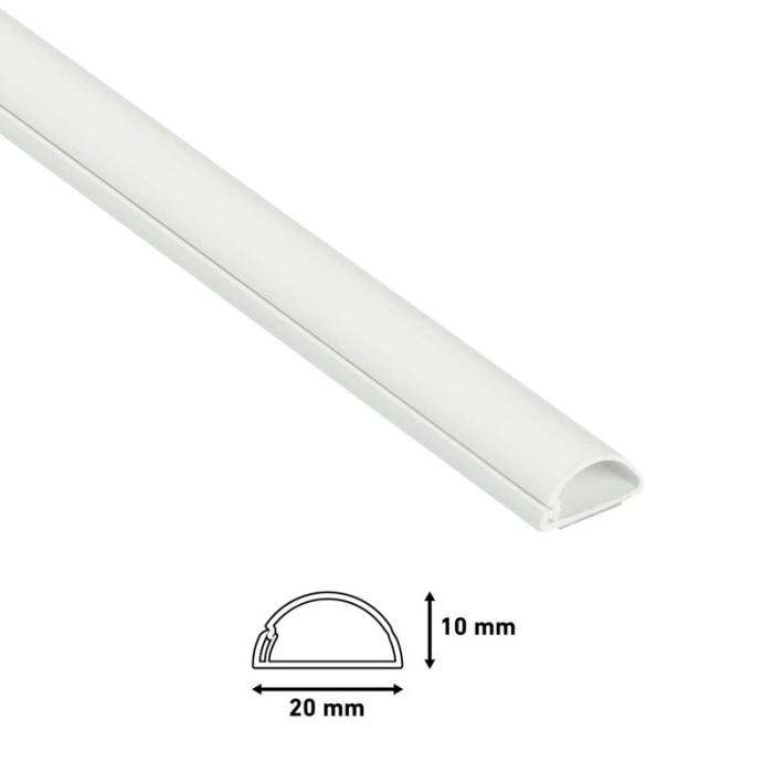 D-LINE - D-LINE Kabelkanal Kit 20x10mm 4x Kabelkanal/Tillbehör 1.0m