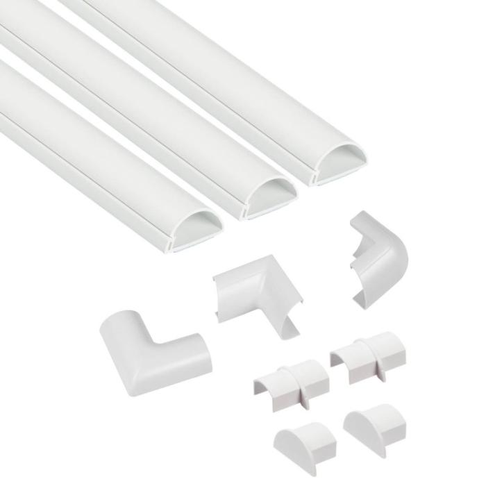 D-LINE - D-LINE Kabelkanal Kit 30x15mm 3x Kabelkanal/Tillbehör 1.0m
