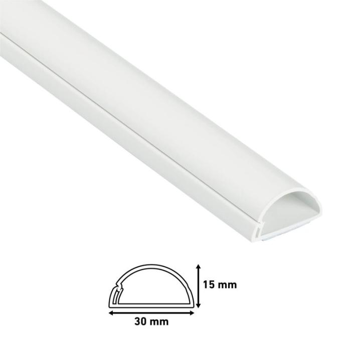 D-LINE - D-LINE Kabelkanal Kit 30x15mm 3x Kabelkanal/Tillbehör 1.0m