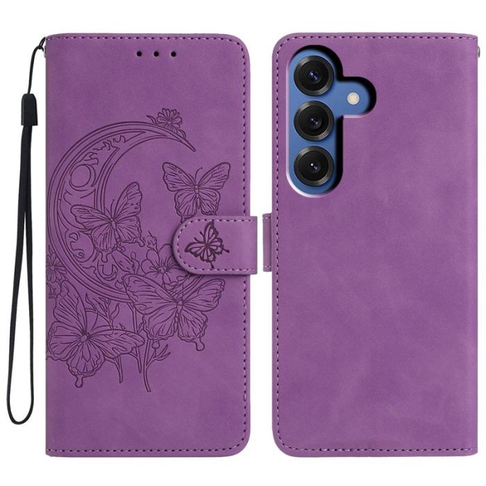 OEM - Plånboksfodral för Samsung Galaxy S26 Plus Konstläder Ställ - Lila