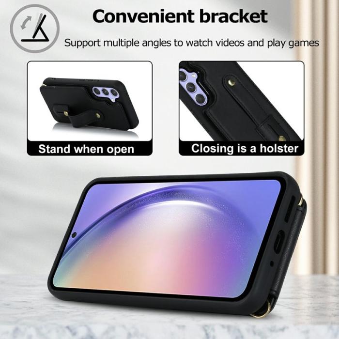 OEM - Mobilfodral för Samsung Galaxy S26 Plus Kickstand Kortfack TPU - Svart