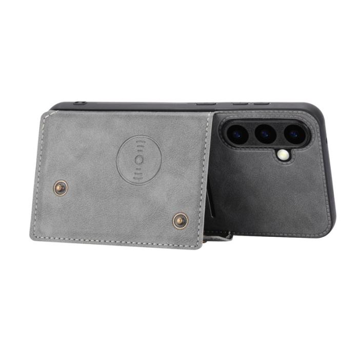 OEM - Mobilfodral för Samsung Galaxy S26 Plus Kickstand och kortfack - Grå