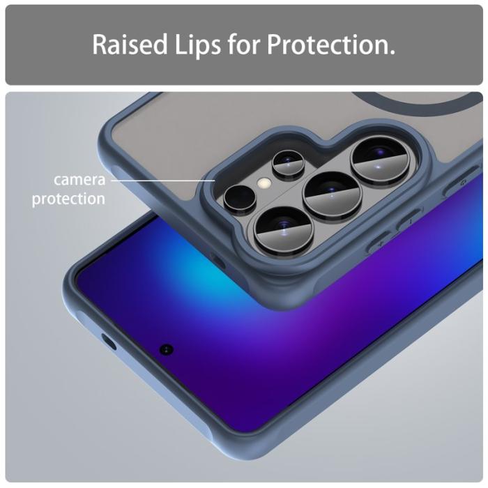 OEM - Mobilskal för Samsung Galaxy S26 Ultra Magnetiskt PC + TPU - Blå