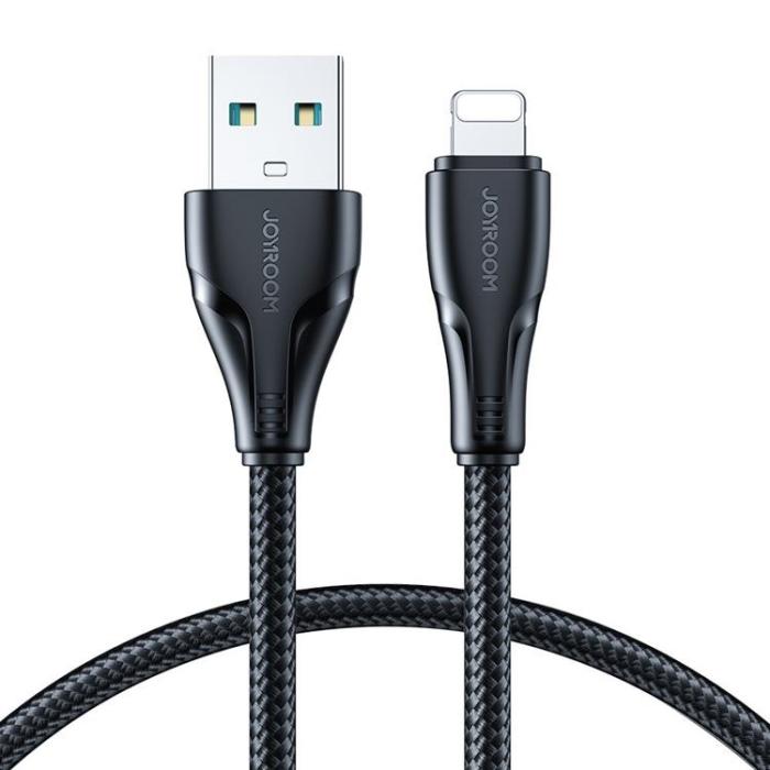Joyroom - Joyroom Surpass USB-A till Lightning kabel 1.2m - Svart