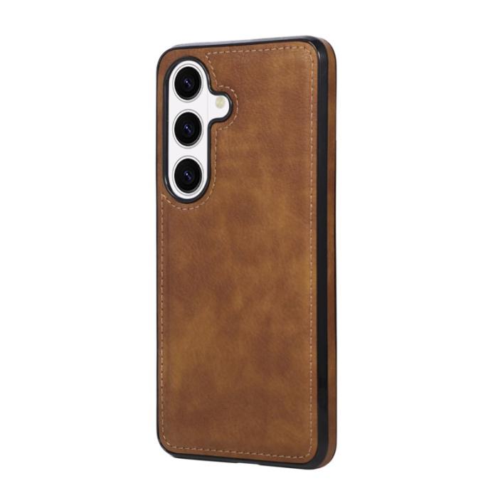 OEM - Mobilskal för Samsung Galaxy S26 Plus Shockproof PU + TPU - Brun
