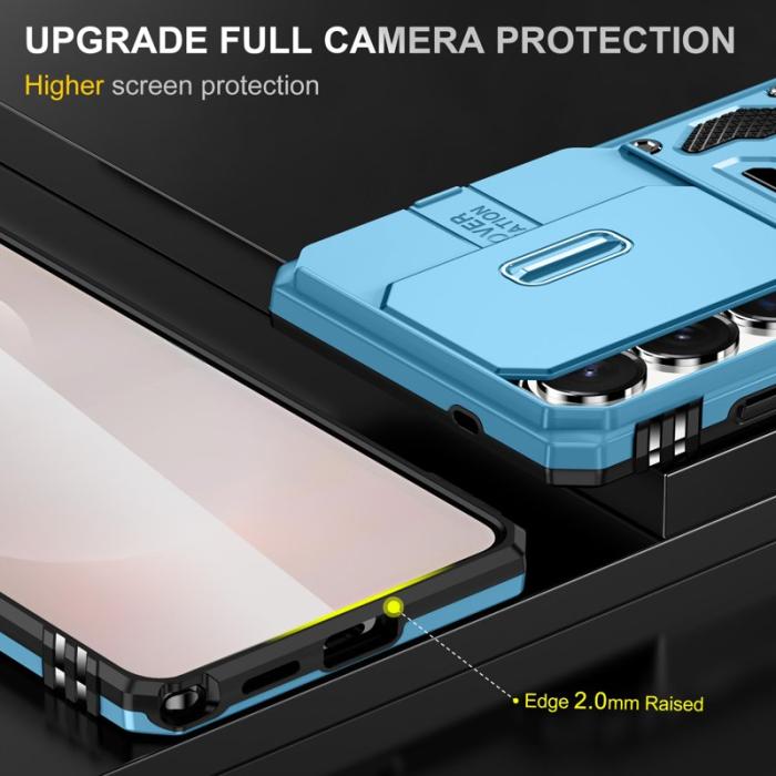 OEM - Mobilskal för Samsung Galaxy S26 Ultra Kickstand PC + TPU - Ljusblå