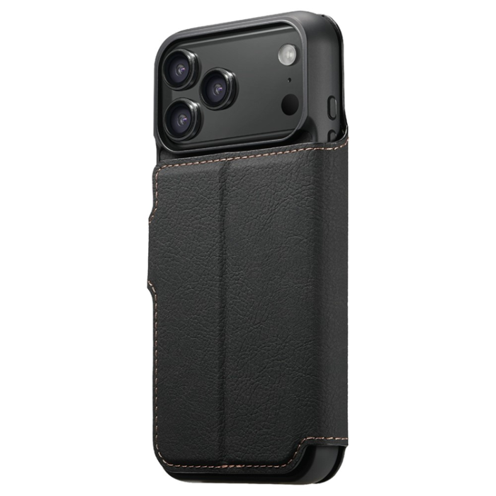 SUTENI - SUTENI iPhone 17 Pro Max Plånboksfodral Detachable Q-05 - Svart