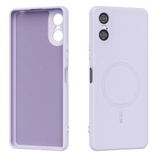 ABEEL - ABEEL Mobilskal till Sony Xperia 10 VI MagSafe Lila Liquid Silicone