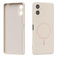 ABEEL - ABEEL Mobilskal till Sony Xperia 10 VI MagSafe Liquid Silicone Beige